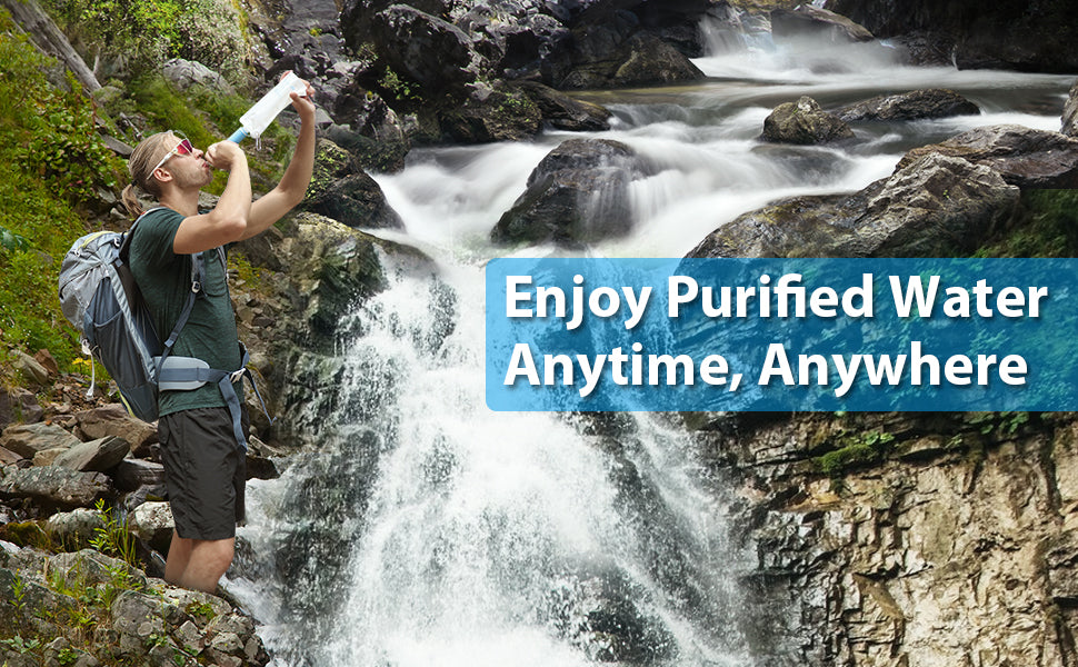 Waterdrop Water Filter Straw, Water Purifier Survival, Emergency Preparedness, 1 Pack