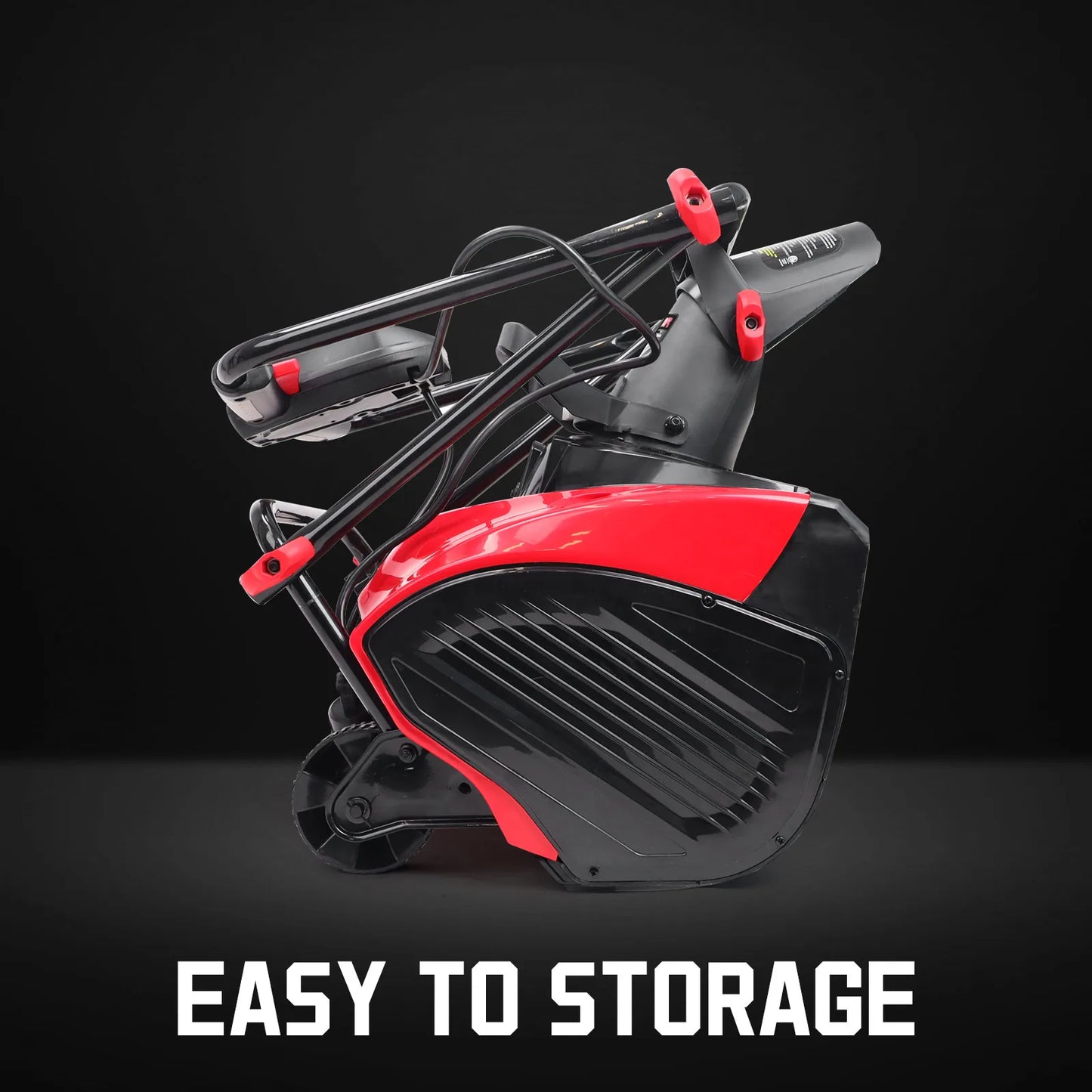 18" 15A Electric Snow Blower, Single Stage Snow Thrower with Steel Auger, 30FT Throwing Distance, Lightweight & Foldable Design