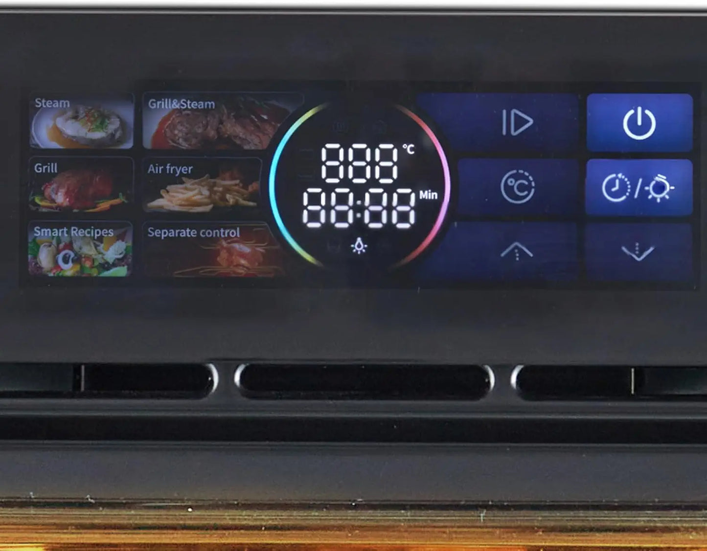 24" Built-in Electric Ovens with 70L Capacity 3000W Single Wall Oven with View Window 8 Cooking Functions 240V