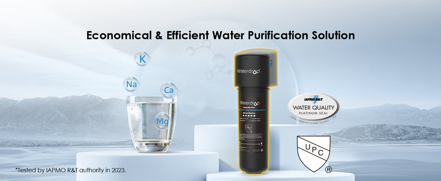 Waterdrop Under Sink Water Filter System, Reduces PFAS, PFOA/PFOS, Lead, Chlorine, Bad Taste 8K Gallons