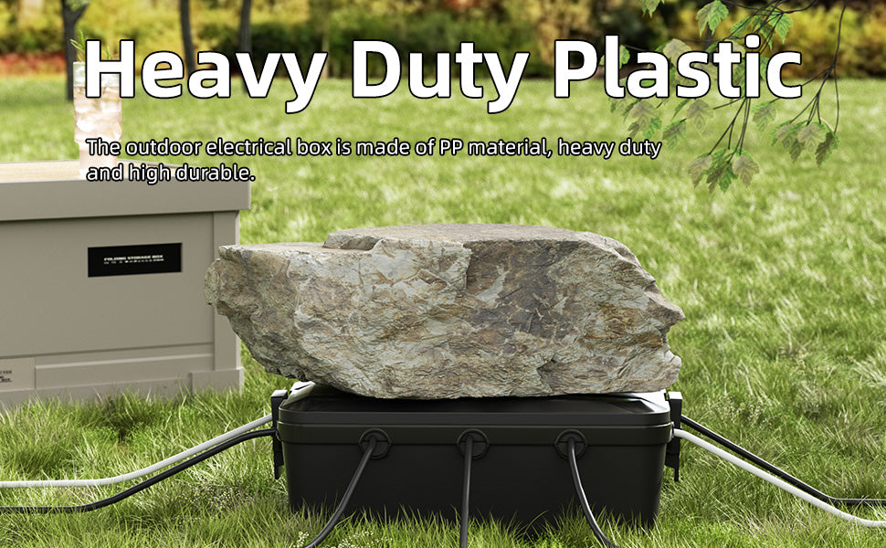 Outdoor Electrical Box 13x8x5 Extension Cord Cover Waterproof
