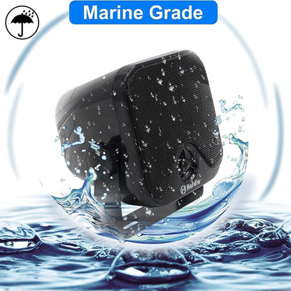 4'' 100W Heavy Duty Waterproof Boat Marine Bluetooth Speakers Surface Mounted