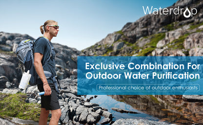 Waterdrop Water Filter Straw, Water Purifier Survival, Emergency Preparedness, 1 Pack