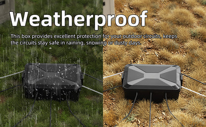 Outdoor Electrical Box 13x8x5 Extension Cord Cover Waterproof