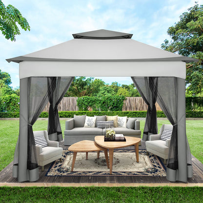 12x12 Pop up Gazebo with Mosquito Netting and Carry Bag,