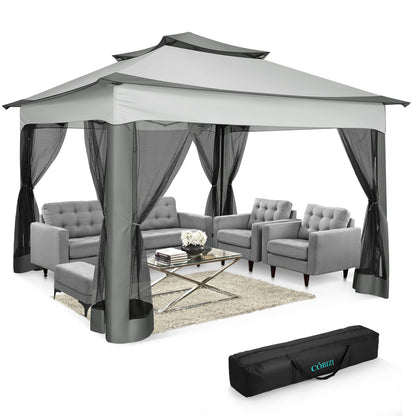 12x12 Pop up Gazebo with Mosquito Netting and Carry Bag,