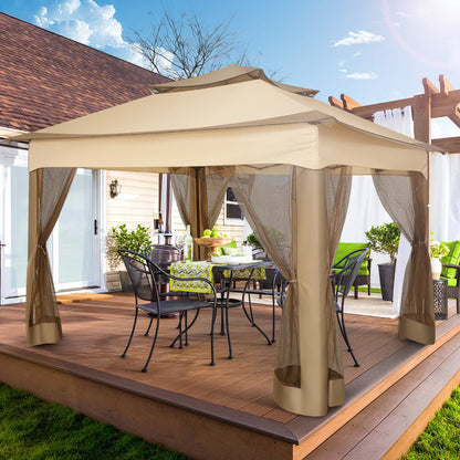12x12 Pop up Gazebo with Mosquito Netting and Carry Bag,