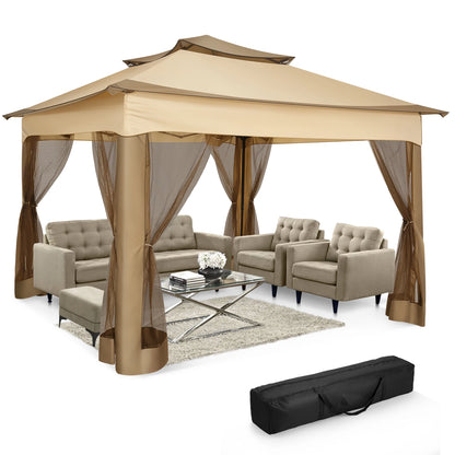 12x12 Pop up Gazebo with Mosquito Netting and Carry Bag,