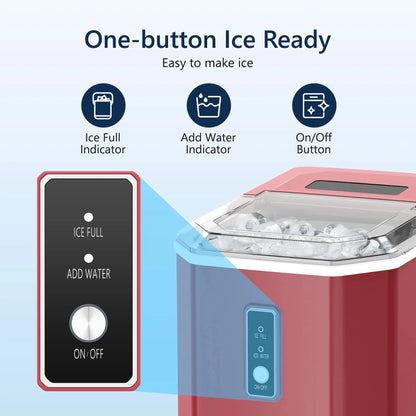 Portable Countertop Ice Maker, 26.5 lbs/24H