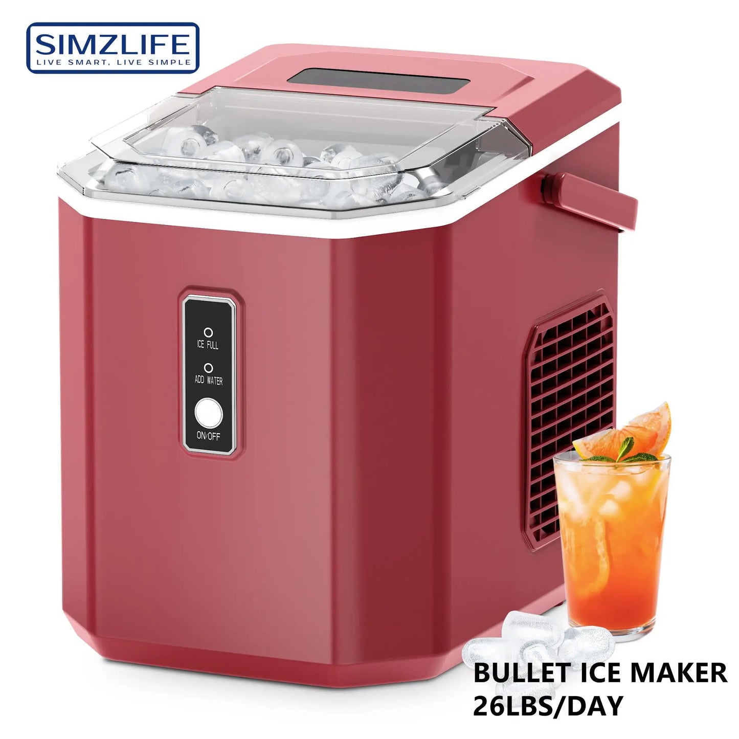 Portable Countertop Ice Maker, 26.5 lbs/24H
