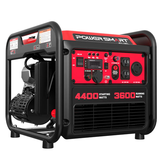 4400W Portable Generator with Inverter 30A Outlet, Gas Powered, Lightweight & Quiet for Home Use