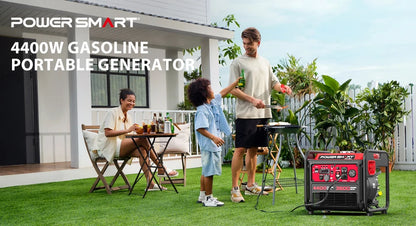 4400W Portable Generator with Inverter 30A Outlet, Gas Powered, Lightweight & Quiet for Home Use