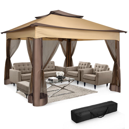 12x12 Pop up Gazebo with Mosquito Netting and Carry Bag,
