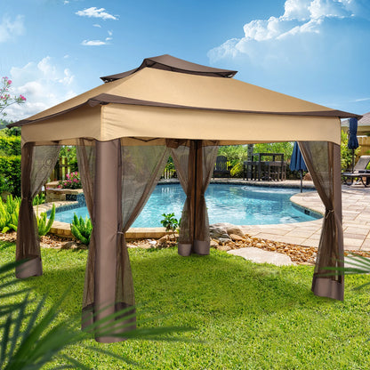 12x12 Pop up Gazebo with Mosquito Netting and Carry Bag,