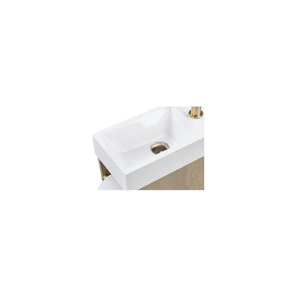 16" Bathroom Vanity Sink Combo for Small Bath or RV