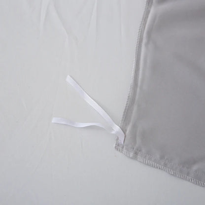 3 Pieces Solid Color Bedding Set with 1 Duvet Cover and 2 Pillow Shams, Comforter Not Included (Queen Size, Light Grey)