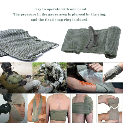 4/6 Inch First Aid Trauma Tourniquet Multifunction Hemostatic Control Bandage Portable Sterile Packaging for Outdoor Emergency