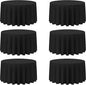 6 Pack Round Tablecloths 120 Inch - Circle, Washable