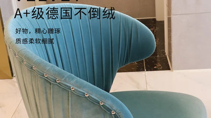 Set Of 2 Upholstered Wing Back Dining Chairs Living Room Designer Kitchen