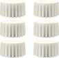 6 Pack Round Tablecloths 120 Inch - Circle, Washable