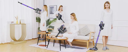 N12 Cordless Vacuum Cleaner 200W Motor Ultra Lightweight 6-In-1 Vacuum Up to 45Mins Runtime for Carpet Hard Floor