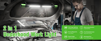 20w Rechargeable LED Work Light Adjustable Cordless Magnetic