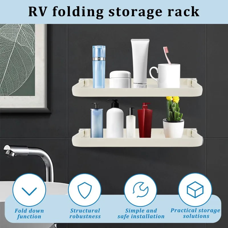 Space-Saving Foldable Wall Mount Rack!