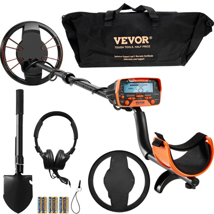 Metal Detector 10Inch Waterproof Search Coil with LCD Display 7 Modes Adjustable 41''-52''