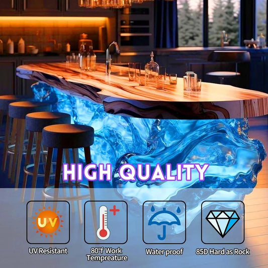 Deep Pour Epoxy Resin Kit 1.5 Gallon  Self Leveling High Hardness