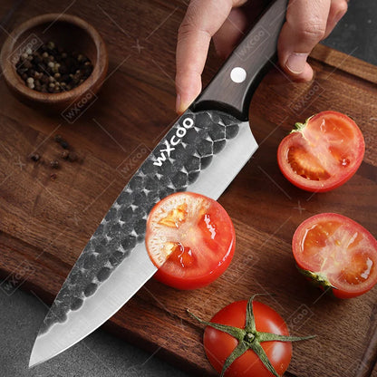 3 Pcs Stainless Steel Kitchen Chef Knife Set Multipurpose Boning Cleavers Utility Cutters Mini Meat Paring Slicing Tools