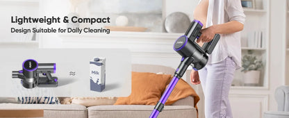 N12 Cordless Vacuum Cleaner 200W Motor Ultra Lightweight 6-In-1 Vacuum Up to 45Mins Runtime for Carpet Hard Floor