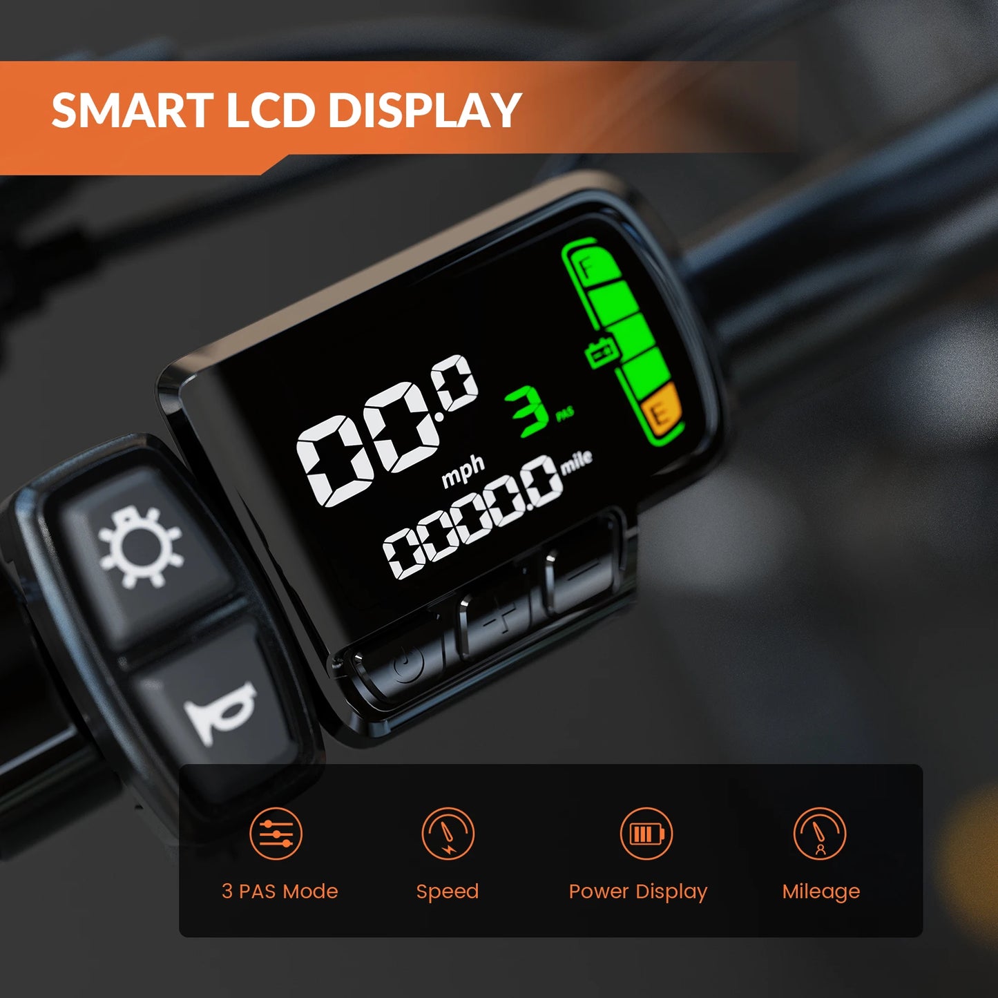 Electric Bike, 500W Motor, 468Wh Removable Battery, 37KM/H Max Speed,  Front Suspension