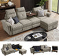 110" Sectional Sofa, Convertible L Shaped Sofa with Ottoman and Large Storage, 4 Seat Sectional with Cup Holder