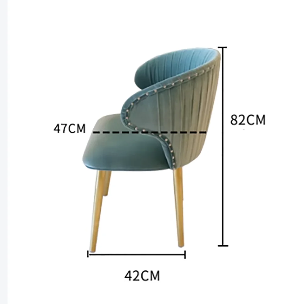 Set Of 2 Upholstered Wing Back Dining Chairs Living Room Designer Kitchen