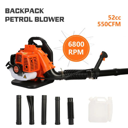 Leaf Blower Two-Stroke Backpack Gasoline High-Power