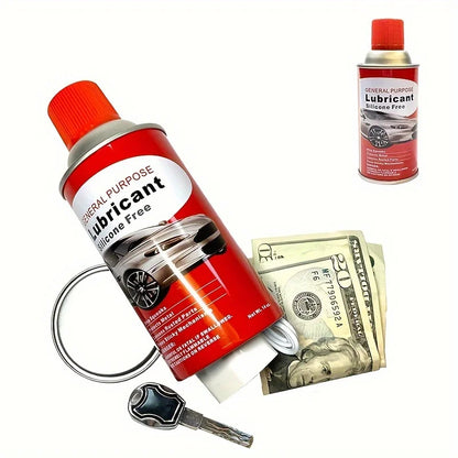 Lubricant Diversion Safe Stash Can with Food Grade with Hidden Compartment for Keys, Cash and Valuables