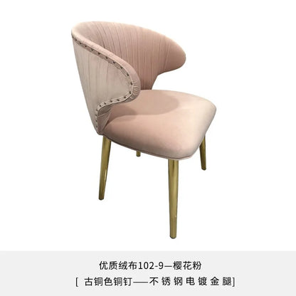 Set Of 2 Upholstered Wing Back Dining Chairs Living Room Designer Kitchen