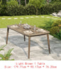 7-Piece Acacia Outdoor Dining Set - 70.75" Table & 6 Chairs w/ Cushions for Patio & Garden