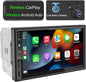 7 Inch Car Radio Wireless CarPlay Android Auto Universal Double Din Car Stereo with Live Rear-View Backup Camera