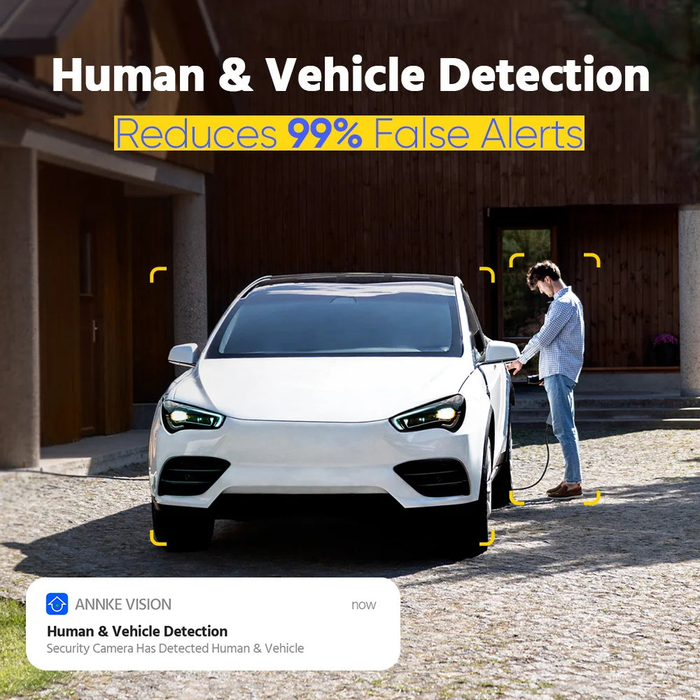 ANNKE C800 4K PoE Security Camera Outdoor IK10 8MP Smart Dual Light Built-in Mic  Apple or Google app