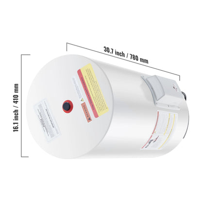 SucceBuy Electric Water Heater 40/70L Tank Instant Hot Water Heater 1.6Kw Tankless Water Heater w/ LED  110v