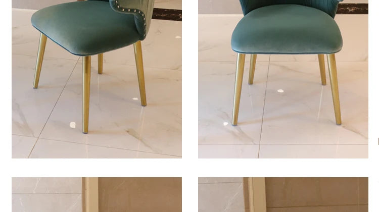 Set Of 2 Upholstered Wing Back Dining Chairs Living Room Designer Kitchen