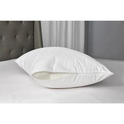 Waterproof and Anti-Allergen Zippered Pillow Protector, Standard/Queen