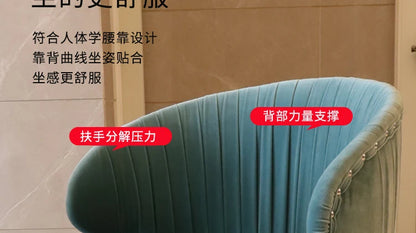 Set Of 2 Upholstered Wing Back Dining Chairs Living Room Designer Kitchen