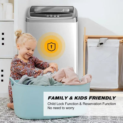 Automatic Compact Portable Washing Machine 10 Programs Space Saving Design Ideal