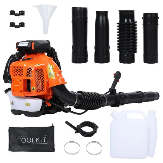 2-Stroke  Backpack Leaf Blower, 80CC 900CFM Engine Gas  Powered