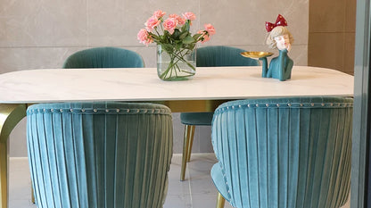 Set Of 2 Upholstered Wing Back Dining Chairs Living Room Designer Kitchen