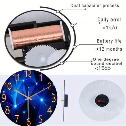 Wall Clock Silent Mode Battery Operated