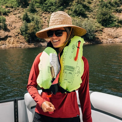 Automatic/Manual Inflatable Life Jacket, Low Profile, Compact Design