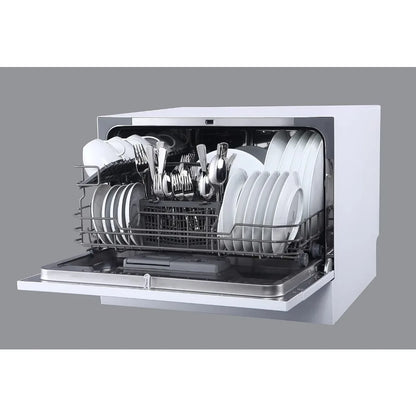 Energy Star Countertop Dishwasher with Delay Start & LED – White